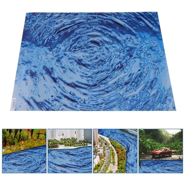 Наклейки Водная Риппель 1 Лист Синий 28.50X21.00X0.10Cm