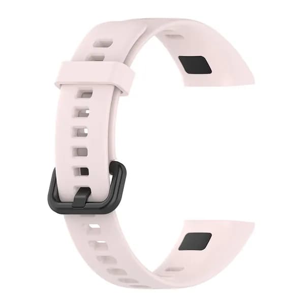 Силиконовый ремешок для фитнес-браслета Huawei Band 4 и Honor Band 5i розового цвета