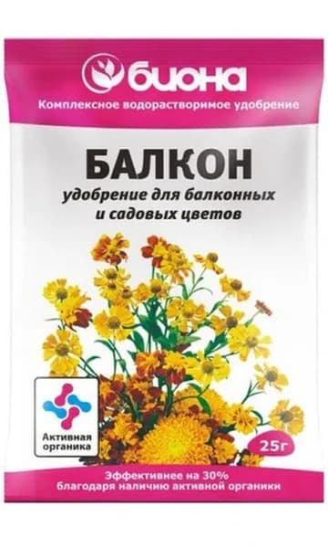 БиоМастер Биона удобрение для балконных и садовых цветов 25 г