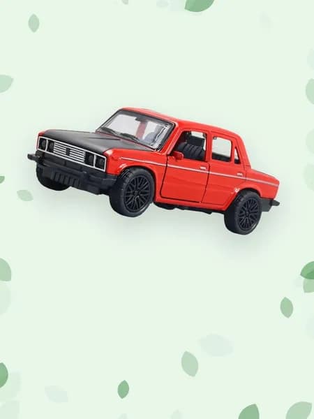 Литая модель автомобиля с инерционным механизмом для детей, красный