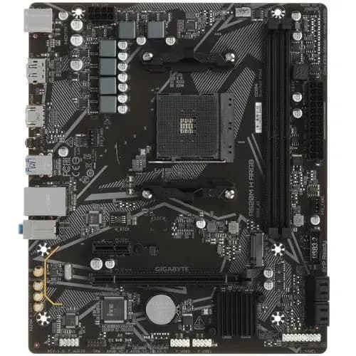 Gigabyte A520M H ARGB [AM4, AMD A520, 2xDDR4-3200 МГц, 1xPCI-Ex16, 1xM.2, Micro-ATX], Материнская плата