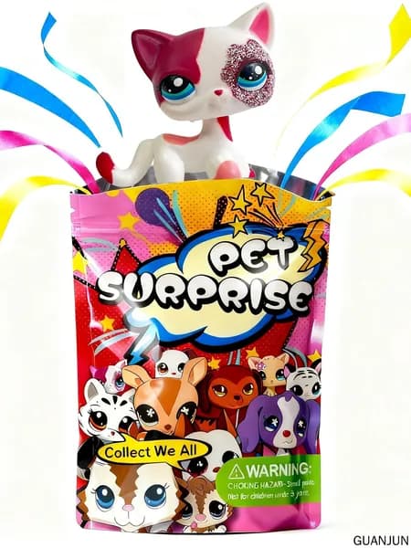Pet Shop #2291,лпс игрушки,Короткошерстная кошка,подарок для девочки(С упаковочным пакетом)