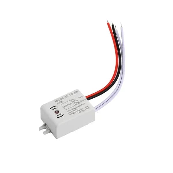 Модуль индукционного переключателя управления звуком и светом 220V LED induction indoor automatic switch module
