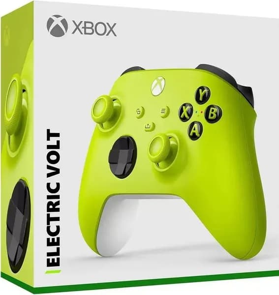 Xbox Геймпад беспроводной Xbox Wireless Controller Electric Volt (Xbox One/Series X/S/PC), Bluetooth, Проводной, желтый
