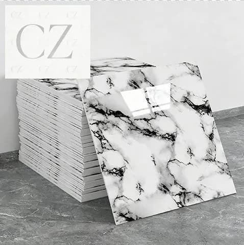 Самоклеящиеся стеновые панели под мрамор, панель ПЭТ, огнестойкие водостойкие и быстрый монтаж, для кухни, ванной, акцентных стен