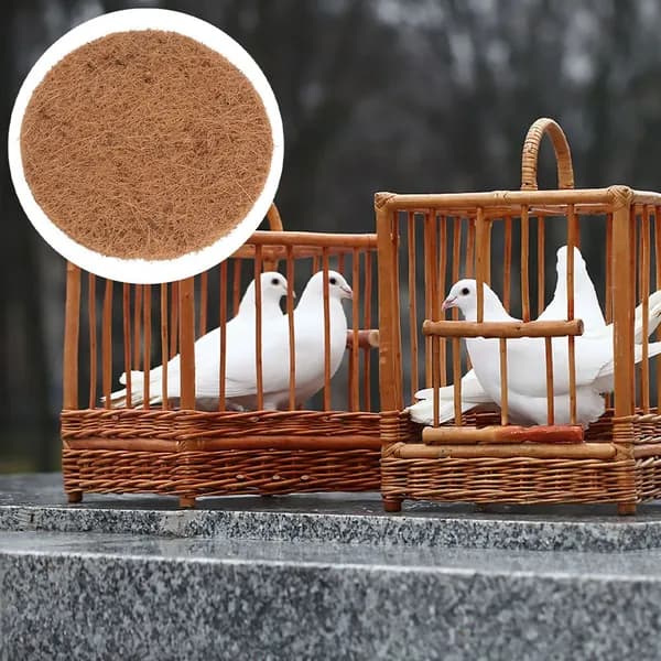 Гнездо для голубей с коричневой подушкой, подстилка для курятника, кормушки для кокоса