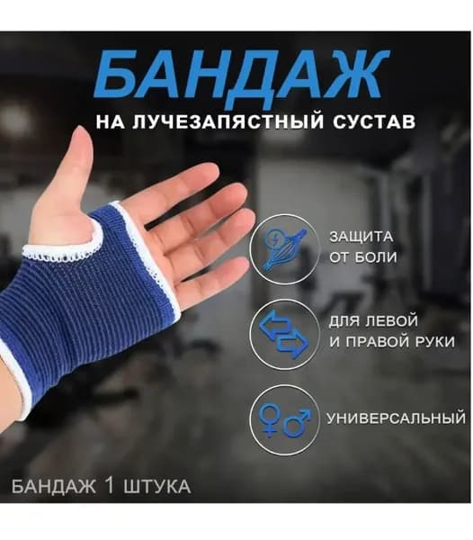 Бандаж на кисть ТН87-23 / Суппорт на запястье / Фиксатор для кисти рук