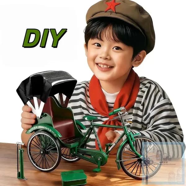 Модель велосипеда 1:8, реалистичная, с подвижными частями, для сборки DIY