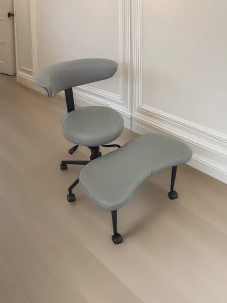 Ортопедический стул, Искусственная кожа, Grey Color