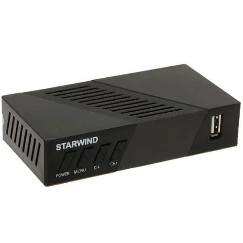 Приставка для цифрового ТВ DVB-T2 Starwind CT-140 черный