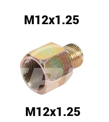 Штуцер переходник внутренний М12х1.25 внешний М12х1.25 (5 штук)