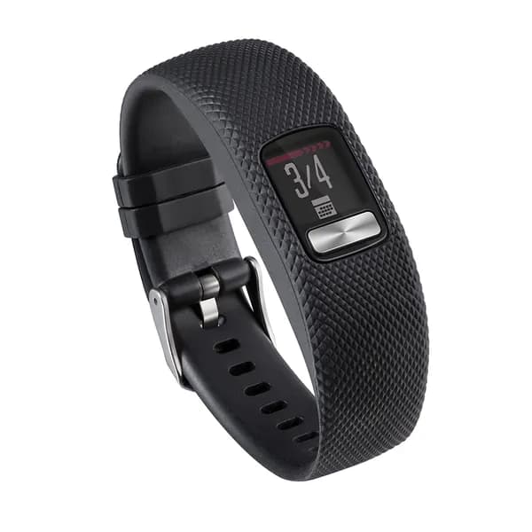 Ремешок для фитнес-трекера Garmin vivofit 4, силиконовый, чёрный, большой размер