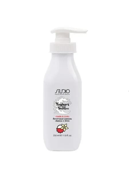 Kapous Studio Yoghurt Шампунь йогуртовый, Ваниль и Личи, 350 мл