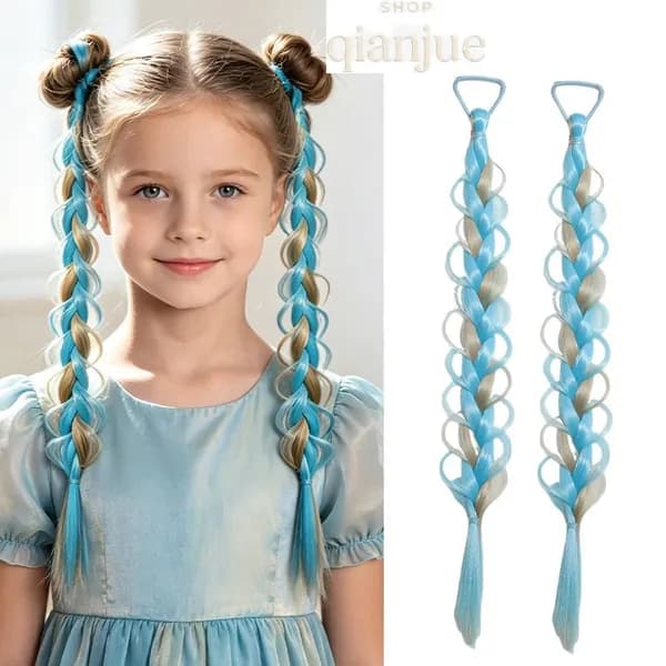Набор из двух детских повязок на голову в виде рыбьего хвоста