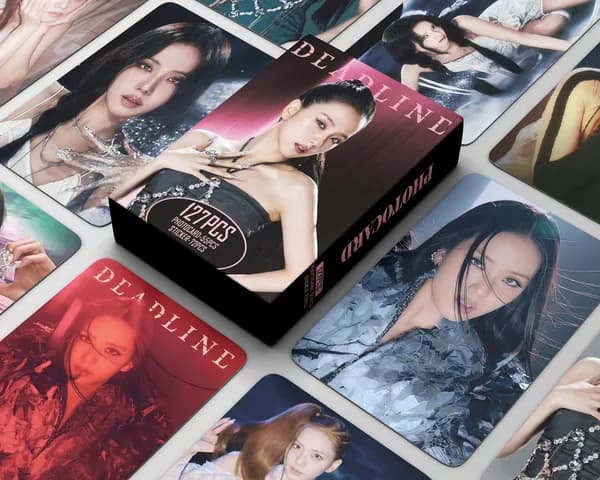 KPOP 127шт/коробка BLACKPINK Solo JISOO Фотокарточки DEADLINE Коллекционная карточка