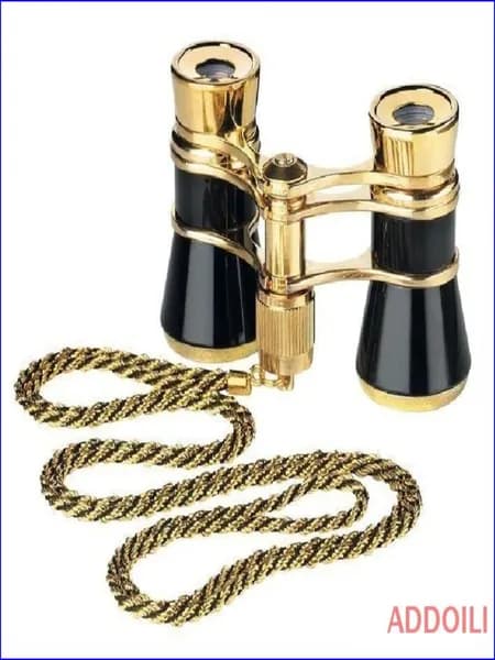 Эксклюзивный театральный бинокль Eschenbach Glamour 3x25 Black комплектуется цепочкой