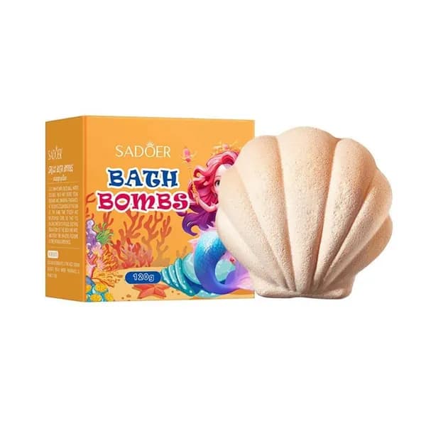 Бомбочка для ванны "Ракушка", глубокая очистка кожи тела