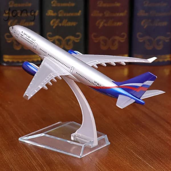Модель самолета Аэрофлот, металлическая, с подставкой, коллекционная