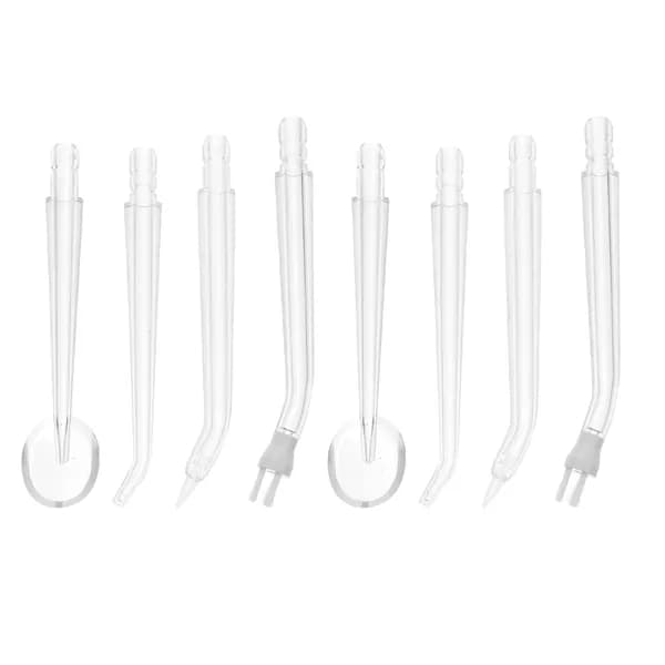 Сменные прозрачные насадки для водного ирригатора из пп в наборе из 8 штук для домашнего ухода