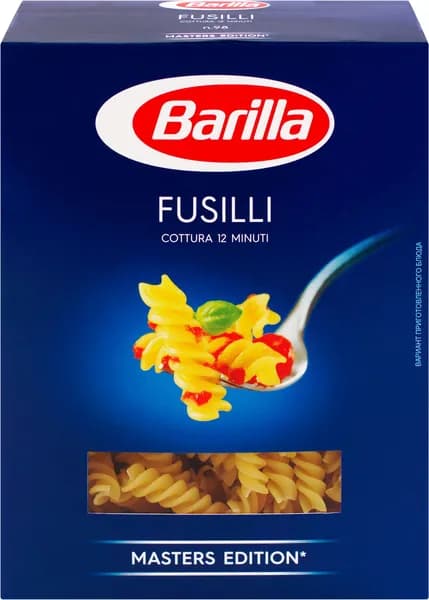 Макароны BARILLA Fusilli n.98 из твердых сортов пшеницы группа А высший сорт, 450г
