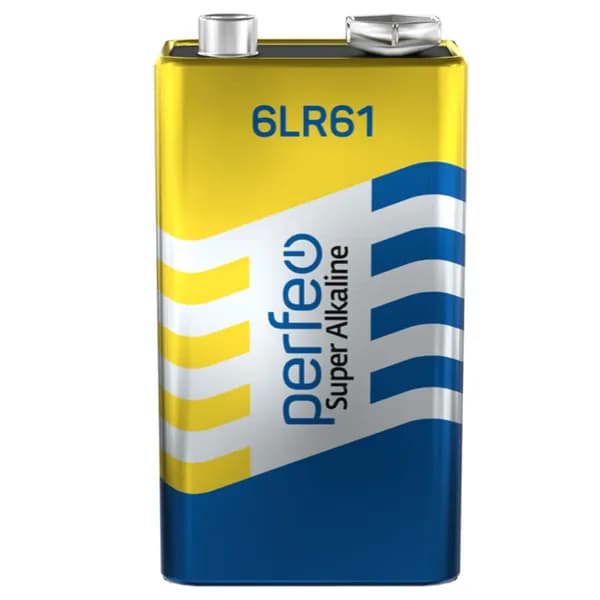 Батарейка Perfeo 6LR61 Super Alkaline алкалиновая (щелочная), 1шт в шринке, 9V