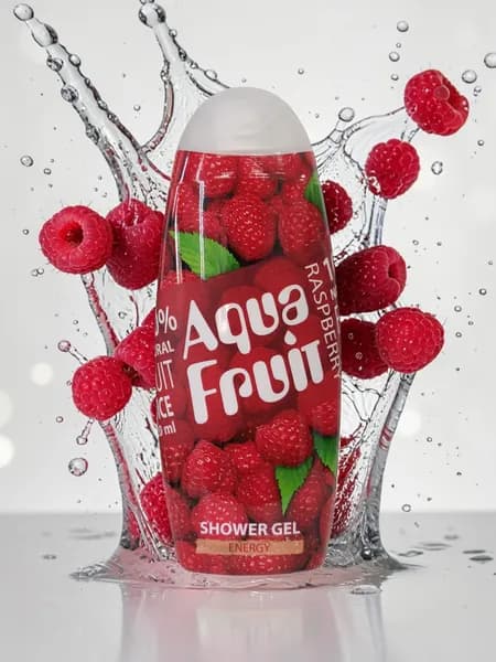 Гель для душа Aqua Fruit Energy Малина, 420 мл