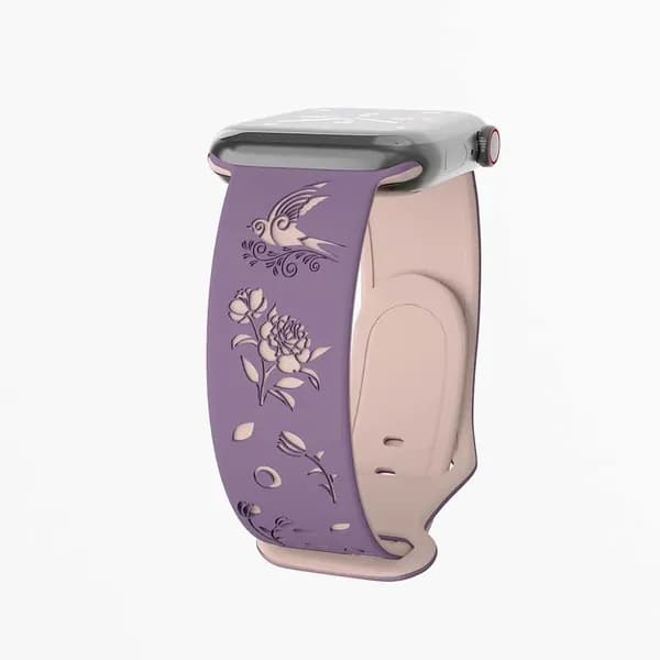 Ремешок для Apple Watch 42mm(Только 1/2/3 серия) 38mm 41mm 40mm 49mm,Силиконовый резной браслет