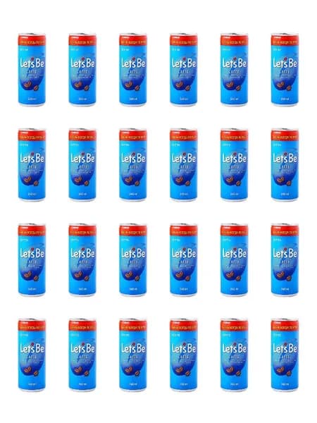 Lotte Let's Be Кофейный напиток Latte 240 мл, 24 шт