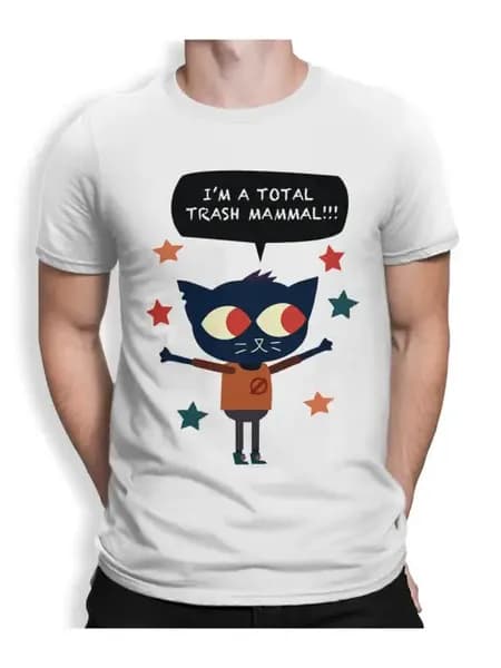 Футболка с принтом NIght In The Woods Мужская видеоигры