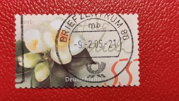 Марки Германия 2004. Искусство/цветы. Серия: "Гравюра". Гашение. См фото