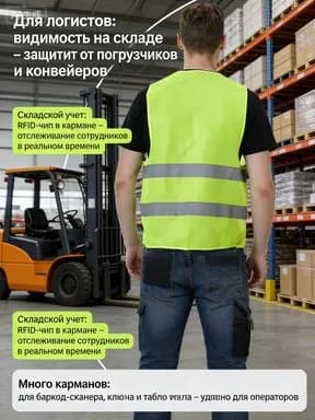 Светоотражающий жилет, размер: 10 (XL)