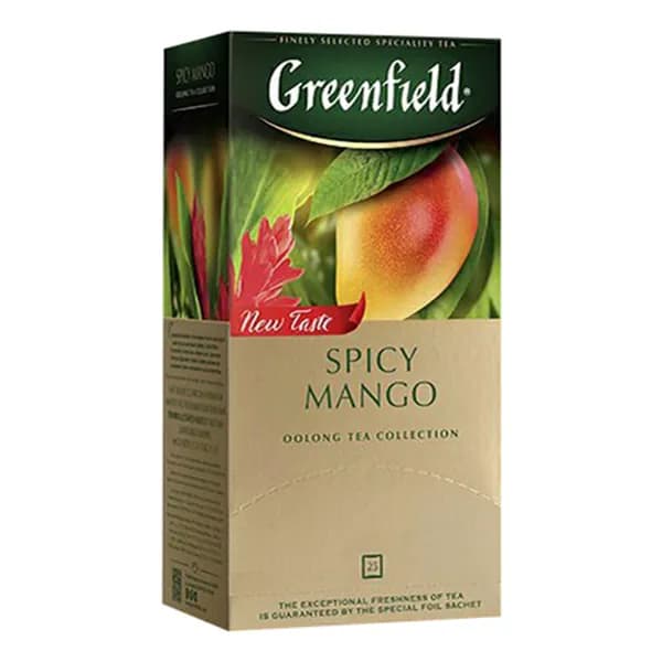 Чая зеленый Greenfield Spicy Mango в пакетиках 1,5 г х 25 шт