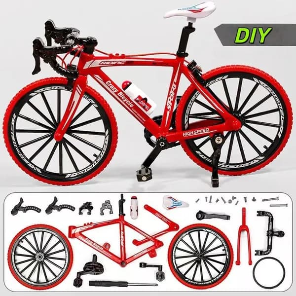 Модель велосипеда 1:8, реалистичная, с подвижными частями, для сборки DIY