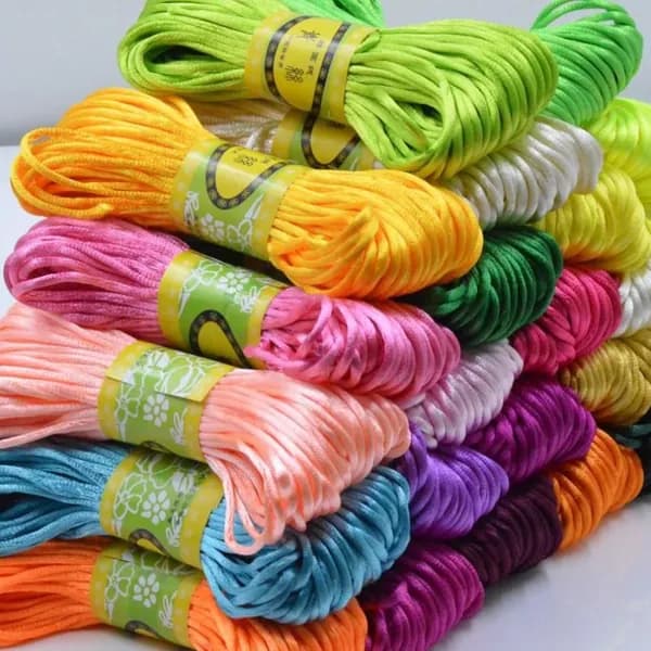 20 м 2,5 мм атласный нейлоновый плетеный канат DIY ювелирные изделия