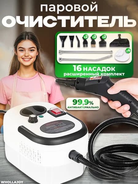 Пароочиститель Профессиональный_ob_Dhks_ob_TrQr_ob_jDrp_ob_-rqG 2500 Вт, насадки - 16 шт