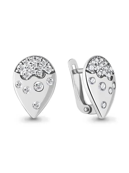 серьги женские серебро 925 пробы, ювелирные украшения, AQUAMARINE