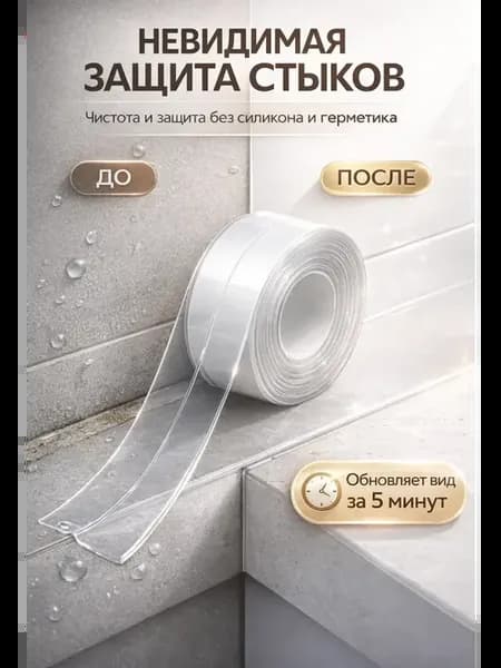 Бордюрная лента для ванны 2,2см самоклеящийся плинтус