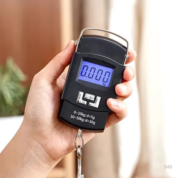 Портативные электронные весы с крюком 50 кг для рыбалки и посылок