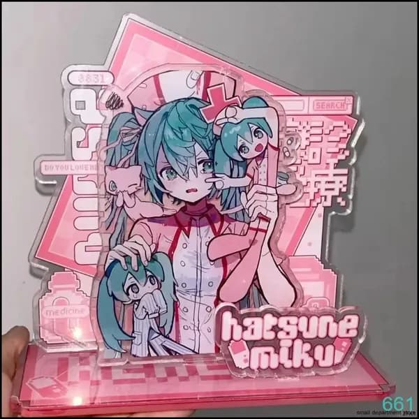 Акриловая фигурка "Hatsune Miku",7,серый металлик
