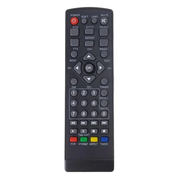 Пульт ДУ для DVB-T2 приставки, Черный