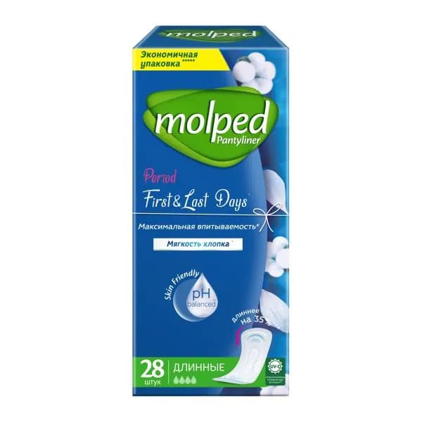 Ежедневные прокладки First&Last Days Molped 28шт