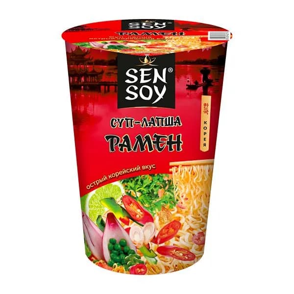 Суп-лапша Sen Soy Острый Рамен 65г