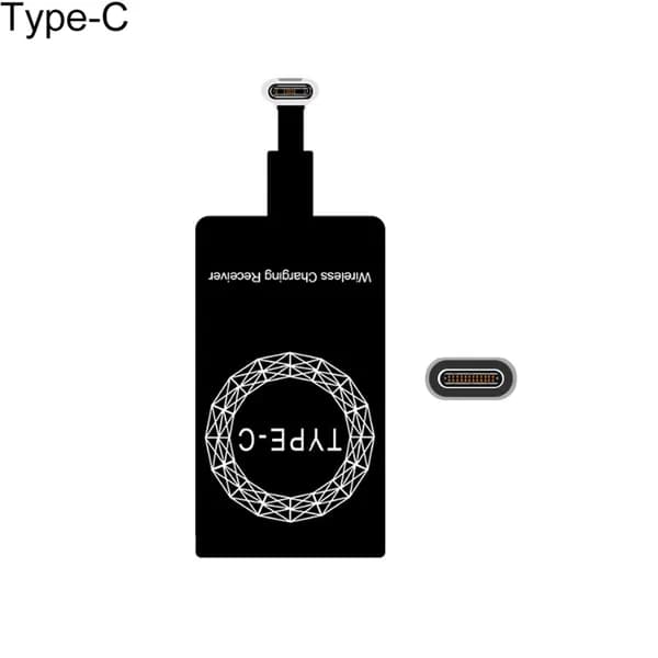 Липкий USB Type-C Qi Беспроводной Приемник Зарядки для
