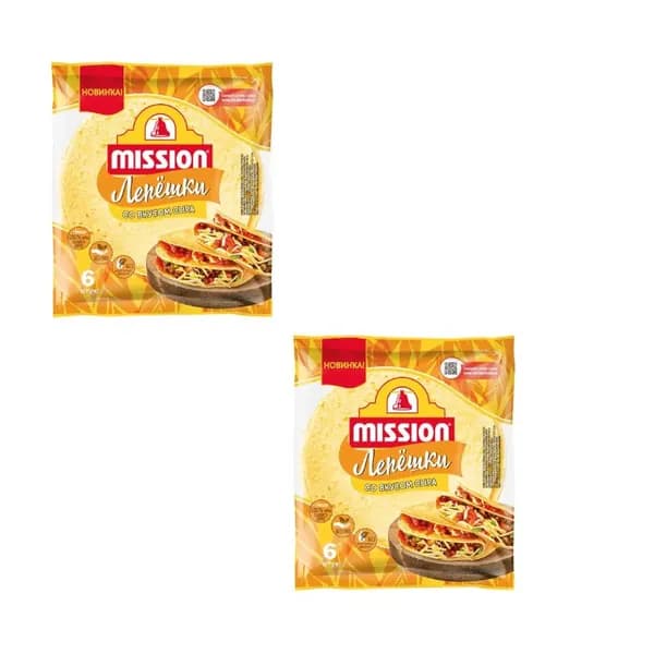 Mission Тортильи пшеничные, со вкусом сыра, 8 дюймов , 6 шт. в упаковке, 250 г, 2 шт.