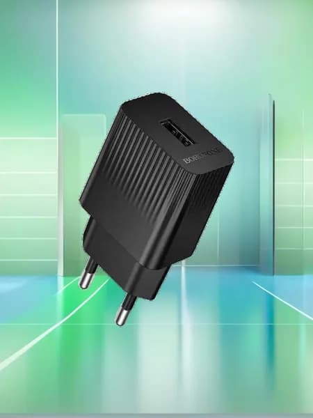 СЗУ на USB Borofone BAS71A 2.1A, чёрный
