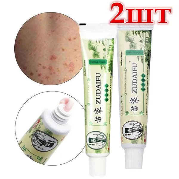 ZUDAIFU мазь от псориаза, экземы, дерматита, зуда, потницы, грибка, лишая (Зудайфу) 15гр. Семейный врач