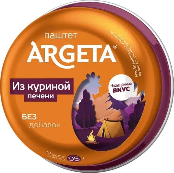 Паштет Аргета из куриной печени Колинска ж/б, 95 г