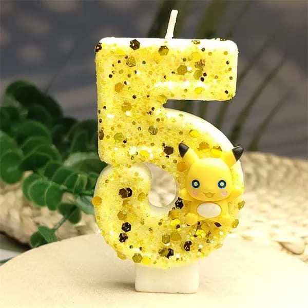 Свечи для торта цифра 5 "Без отдушки", 7.5 см х 4 см, 1 шт