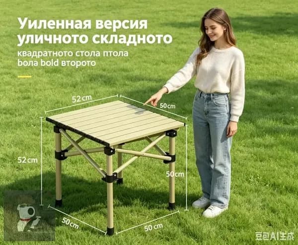 Садовый стол 50х50х50 см