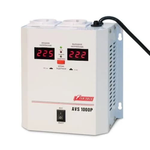 Стабилизатор напряжения Powerman AVS-1000P, 1000W, белый